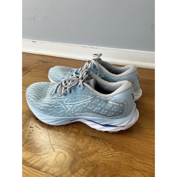 Mizuno Wave Inspire 20 Women's Cerulean Blue White Running Shoes Size 9.5 - Picture 3 of 9